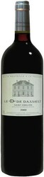 Вино Chateau Dassault. Le "D" de Dassault. Saint-Emilion Grand Cru AOC