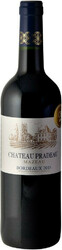 Вино "Chateau Pradeau Mazeau". Bordeaux AOC