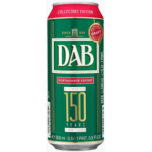 Пиво "DAB" Dortmunder Export, in can, 0.5 л