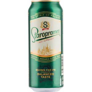 Пиво "Staropramen" Premium, in can, 0.5 л
