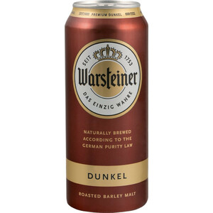 Пиво "Warsteiner" Dunkel, in can, 0.5 л