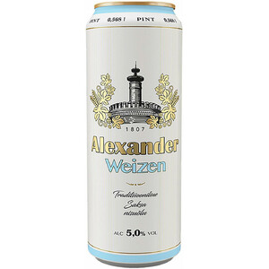 Пиво A. Le Coq, "Alexander" Weizen, in can, 568 мл