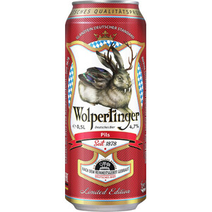 Пиво "Wolpertinger" Pils, in can, 0.5 л