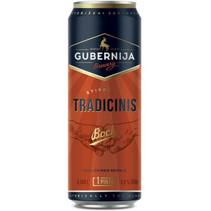 Пиво Gubernija, Tradicinis Bock, in can, 568 мл