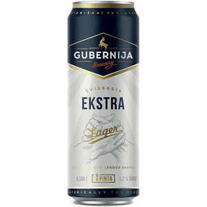 Пиво Gubernija, Ekstra Lager, in can, 568 мл