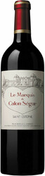 Вино "Le Marquis de Calon Segur", Saint-Estephe AOC, 2017