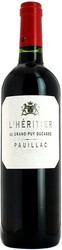 Вино "L'Heritier" de Grand-Puy Ducasse, Pauillac AOC, 2012
