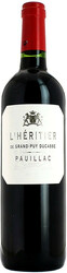 Вино "L'Heritier" de Grand-Puy Ducasse. Pauillac AOC