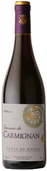 Вино Domaine de Carmignan. Cotes du Rhone AOC Rouge