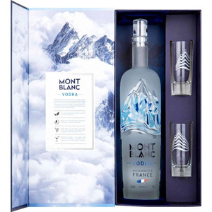 Водка "Mont Blanc", gift box with 2 shots Подробнее: https://winestyle.ru