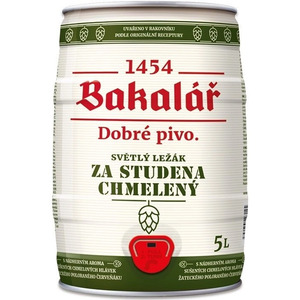 Пиво "Bakalar" Za Studena Chmeleny, mini keg, 5 л