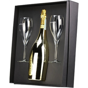 Вино Bottega, "Gold" Brut, Prosecco DOC, gift box with 2 glasses