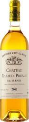 Вино Chateau Rabaud-Promis, Sauternes AOC Premier Cru, 2001