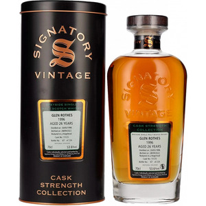 Виски Signatory Vintage, "Cask Strength Collection" Glenrothes 26 Years, 1996, metal tube, 0.7 л