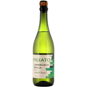 Игристое вино "Pigiato" Lambrusco Emilia Bianco IGT
