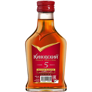 Коньяк "Киновский" Пятилетний, фляга, 100 мл