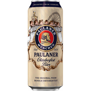 Пиво Paulaner, Oktoberfest Bier, in can, 0.5 л