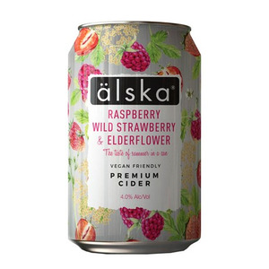 Сидр "Alska" Raspberry, Wild Strawberry & Elderflower, in can, 0.33 л