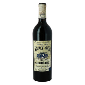 Вино Simple Oak 12 mois AOP Corbieres красное сухое 0,75 л. 15%