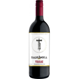 Вино "Balkanika" Vranac Poluslatko. 1 л