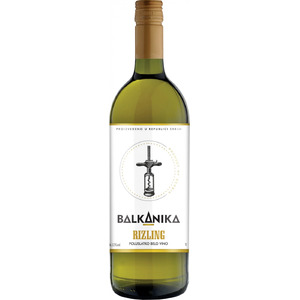 Вино "Balkanika" Rizling Poluslatko. 1 л