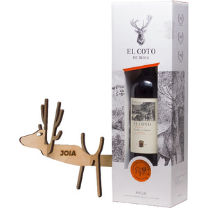 Вино "El Coto" Crianza, Rioja DOC, 2019, gift box with bottle holder