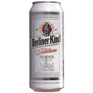 Пиво Berliner Kindl, "Jubilaums" Pilsener Premium, in can, 0.5 л