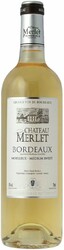 Вино Chateau Merlet. Bordeaux AOC. medium-sweet