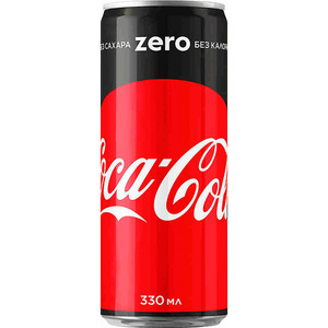 Вода "Coca-Cola" Zero, в жестяной банке, 0.33 л