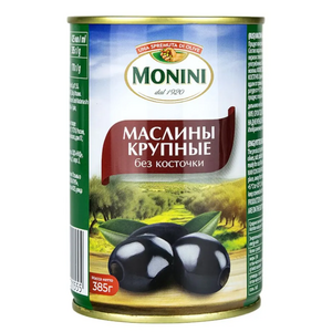Маслины Monini Крупные без косточки, 385г