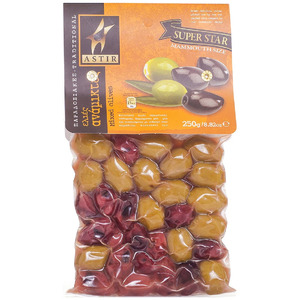 Оливки, каперсы, томаты "Astir" Assorted Olives Whole Traditional, 250 г