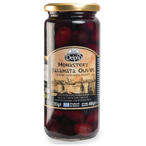 Маслины "Delphi" Monastery Kalamata Olives in Brine, 480 г