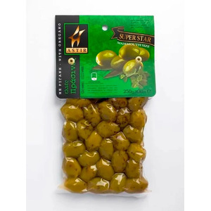 Оливки, каперсы, томаты "Astir" Green Olives Whole, 250 г