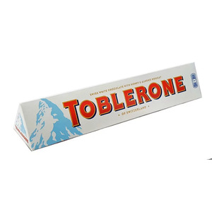 Шоколад "Toblerone" White Chocolate with Honey and Almond Nougat, 100 г