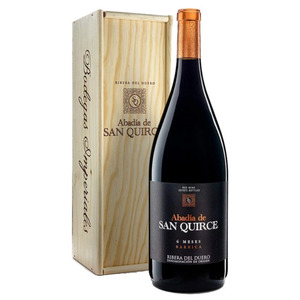 Вино "Abadia de San Quirce" 6 Meses, Ribera del Duero DO, 2022, wooden box, 1.5 л