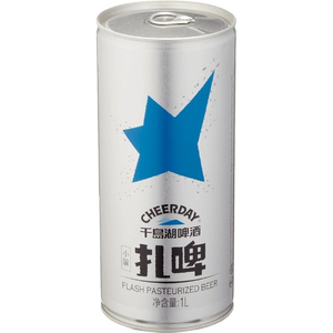 Пиво "Cheerday" Silver, in can, 1 л