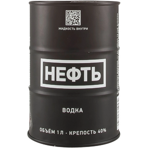 Водка "Neft" Black barrel, 1 л