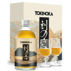 Виски Tokinoka, gift box with 2 glasses, 0.5 л