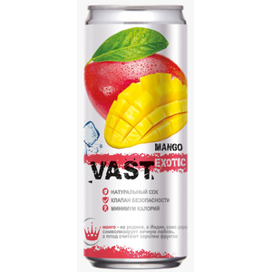 Напиток Vast Exotic Mango газированный со вкусом манго, 0.33л