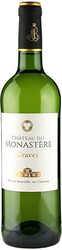 Вино "Chateau du Monastere" Blanc, Graves AOC, 2015