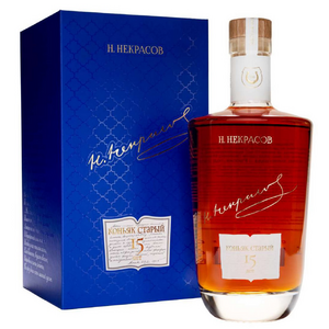 Коньяк "Н.Некрасов" 15-летний, в подарочной коробке, 0.7 л