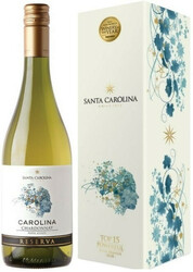 Вино Santa Carolina, "Reserva" Chardonnay, Valle de Rapel DO, gift box