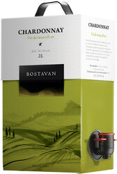 Вино Bostavan, Chardonnay Sec, bag-in-box, 2 л