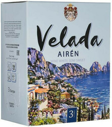 Вино "Velada" Airen, bag-in-box, 3 л