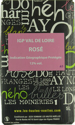 Вино Domaine Les Hautes Noelles. Rose. Val de Loire IGP. bag-in-box. 5 л