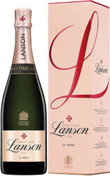 Шампанское Lanson Rose Label Brut Rose, gift box