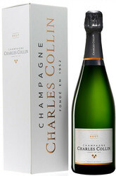 Игристое вино Charles Collin, Brut, Champagne AOC, gift box