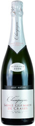 Шампанское "Saint Germain de Crayes" Millesime Blanc de Blancs Brut Nature. Champagne АОC