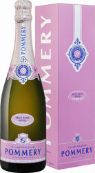 Шампанское Pommery, Brut Rose, Champagne AOC, gift box