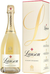 Шампанское Lanson. Le Blanc de Blancs Brut. Champagne AOC. gift box